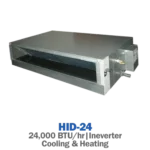 داکت اسپلیت اینورتر سرد و گرم هایسنس مدل HID-24