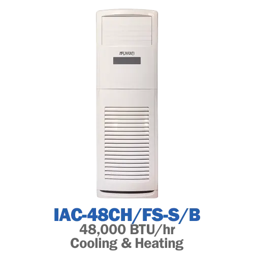 اسپلیت ایستاده سرد و گرم ایران رادیاتور مدل IAC-48CH/FS-S/B