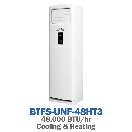 کولر گازی ایستاده حاره‌ای تک الکتریک مدل BTFS-UNF-48HT3