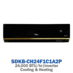 اسپلیت اینورتر پنل مشکی گرین مدل SDKB-CH24F1C1A2P