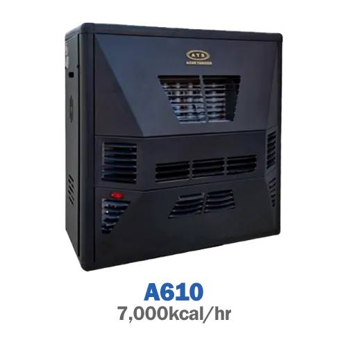 هیتر گازی چدنی فن‌دار آذرتهویه مدل A610