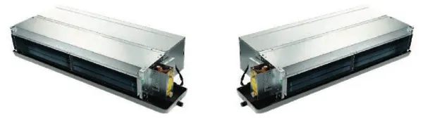 قابلیت تغییر سمت اتصال لوله‌ها فن‌کویل سقفی توکار جی پلاس مدل GFU-LC1000G30-4/I