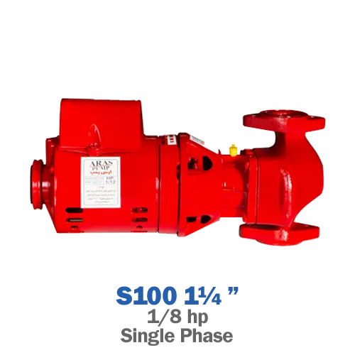 پمپ سیرکولاتور خطی ارس مدل S100 سایز ¼ 1 اینچ
