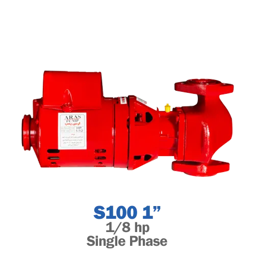 پمپ سیرکولاتور خطی ارس مدل S100 سایز 1 اینچ