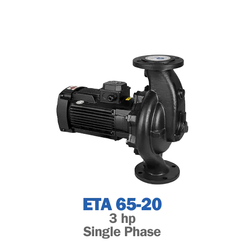 پمپ سیرکولاتور خطی آزاد البرز مدل ETA-65-20 تکفاز