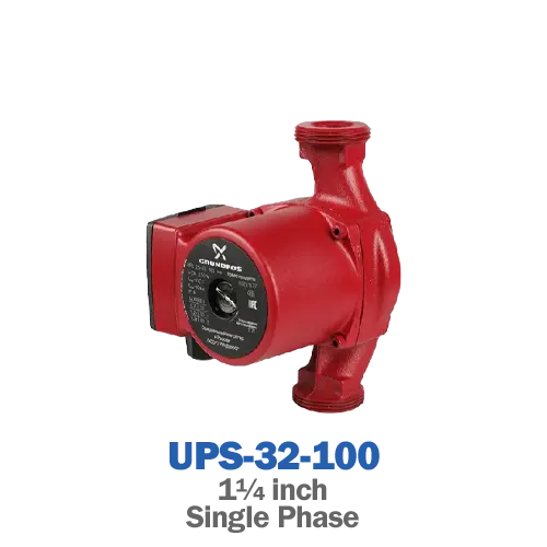 پمپ سیرکولاتور خطی سه سرعته گراندفوس مدل UPS-32-100