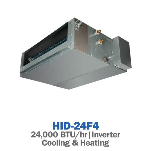 داکت اسپلیت اینورتر حاره‌ای هایسنس مدل HID-24F4