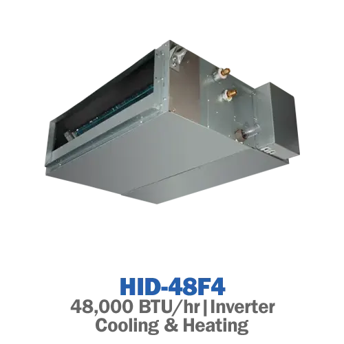 داکت اسپلیت اینورتر حاره‌ای هایسنس مدل HID-48F4