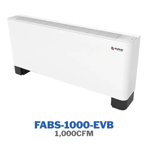 فن‌کویل زمینی بالازن تهویه اروند مدل FABS-1000-EVB