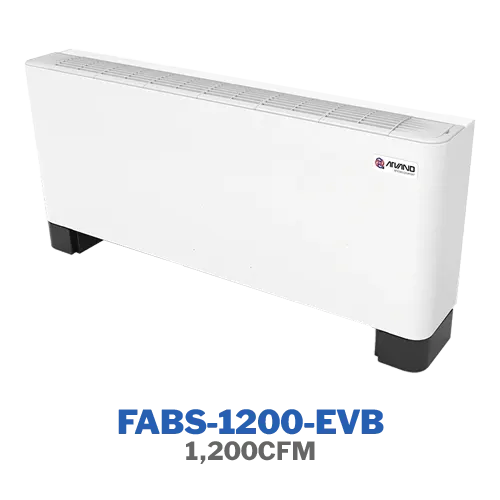 فن‌کویل زمینی بالازن تهویه اروند مدل FABS-1200-EVB
