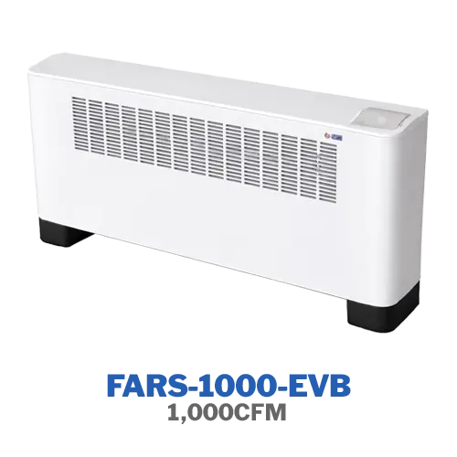 فن‌کویل زمینی روبرو زن تهویه اروند مدل FARS-1000-EVB