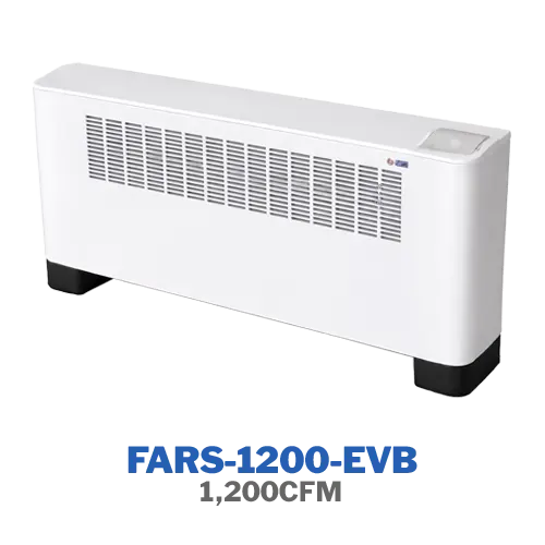 فن‌کویل زمینی روبرو زن تهویه اروند مدل FARS-1200-EVB
