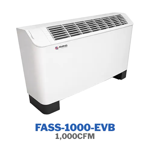 فن‌کویل زمینی شیبدار تهویه اروند مدل FASS-1000-EVB