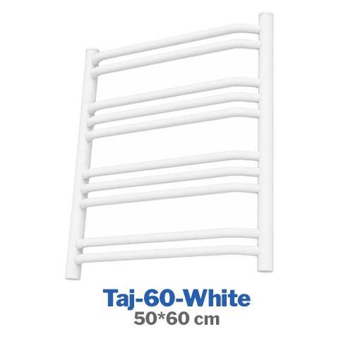 حوله خشک‌ کن آلومینیومی رویال مدل تاج سفید 60cm