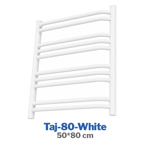 حوله خشک‌ کن آلومینیومی رویال مدل تاج سفید 80cm